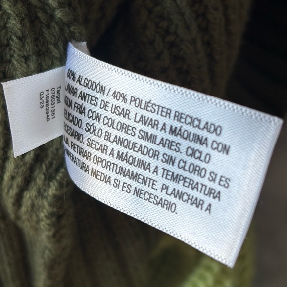 Cat & Jack Colorblock Crewneck Sweater - Navy, Orange, Lime & Olive - Picture 5 of 5